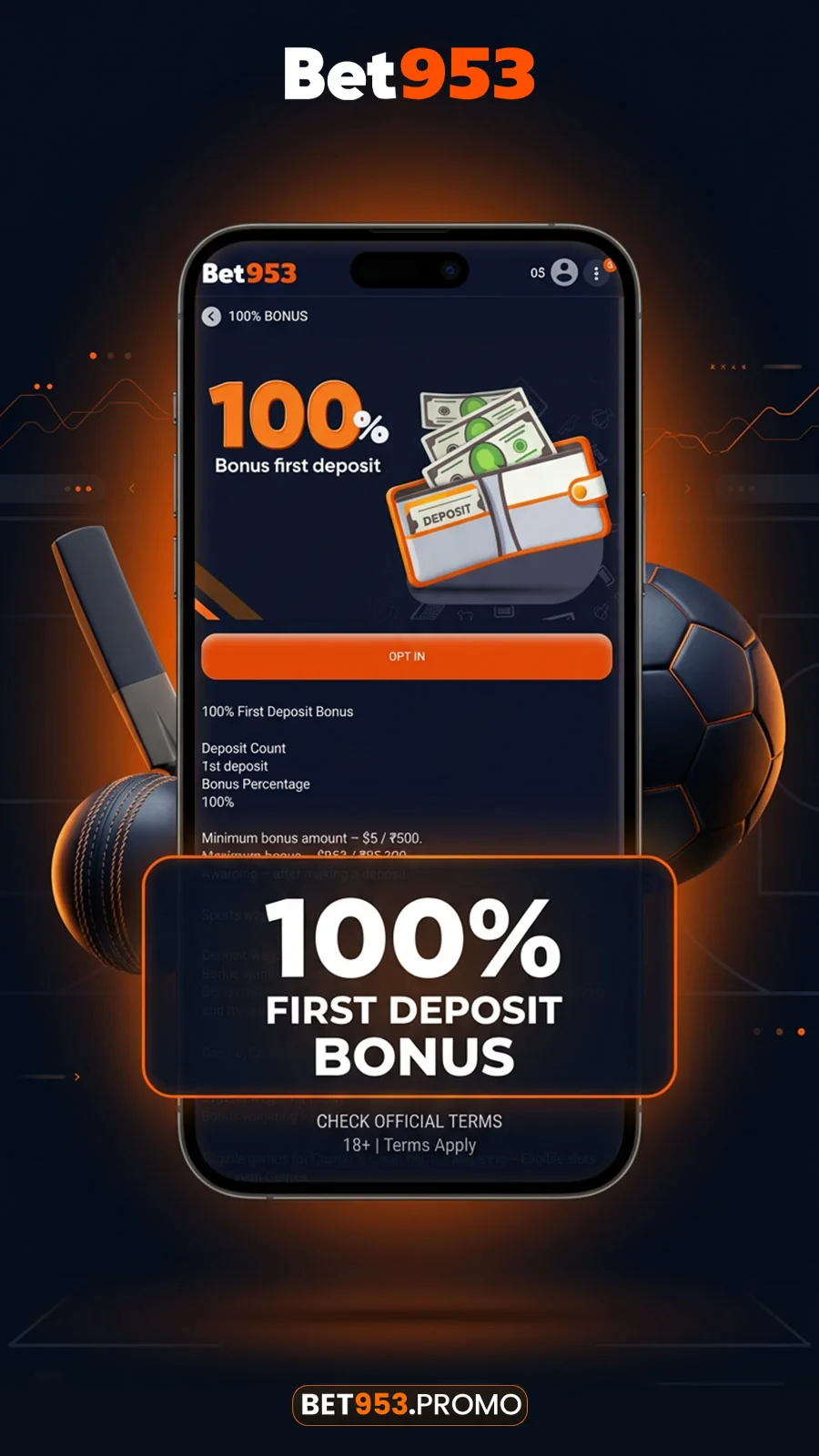 BET953 promo codes in India